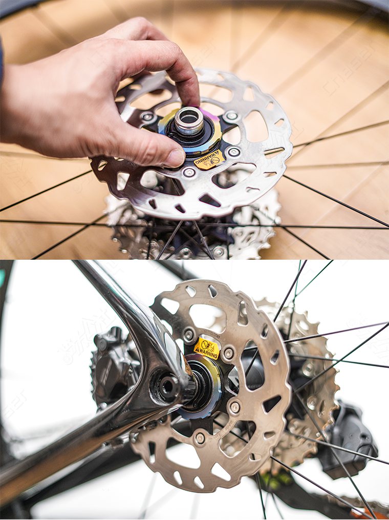 Titanium Campy Centerlock Ring for BORA Ultra WTO Fulcrum Hyperon Shamal Wheelset