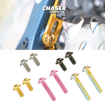 Titanium Flat Mount Brake Caliper Screws